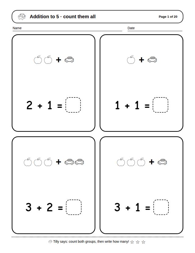 Addition to 5: sample page 4